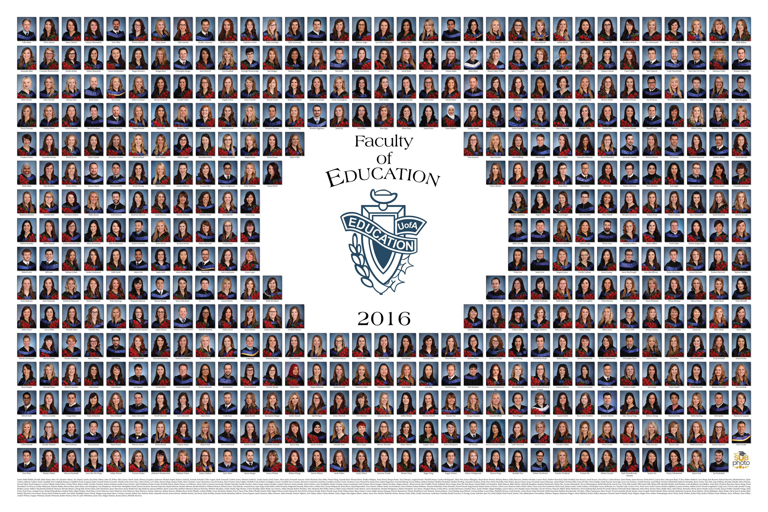 Education 2016 Graduation Photo Composite