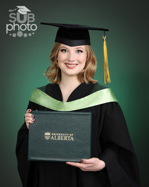 Engineering graduate with her degree