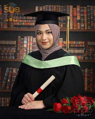 Keep hair back so hat will fit over a hijab